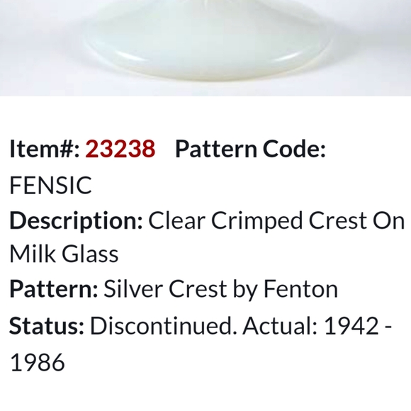 Vntg "Silver Crest" 8 1/2" Tidbits Serving Plate by Fenton GUC 🇺🇸 - Picture 5 of 9